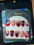 Small Spider-man Almond Nails